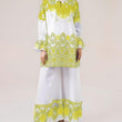 Nova Yellow - Printed Shirt and Palazzo 26KD