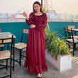 SILK SHOT Plain Frock 79PAMF