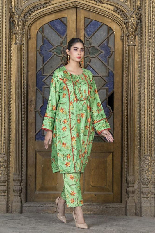 Premium Shamery Printed 2Pcs Unstitched Suit 103WS